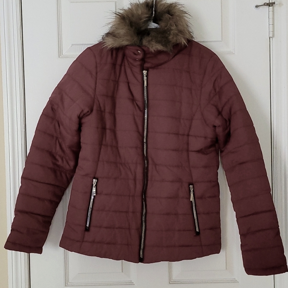 Merlot colored winter jacket